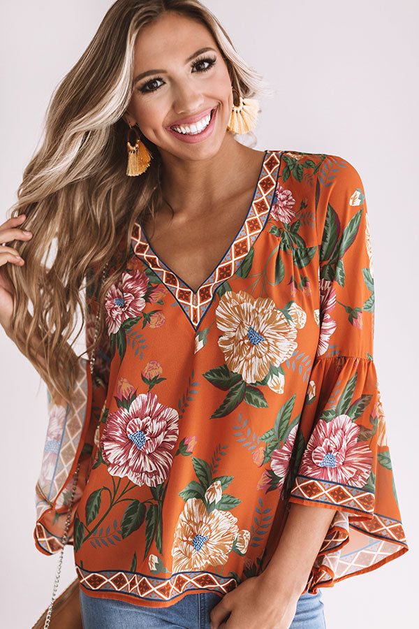 Tropical Oasis Shift Top Image - 2