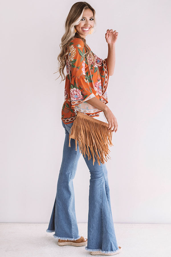 Tropical Oasis Shift Top Image - 5