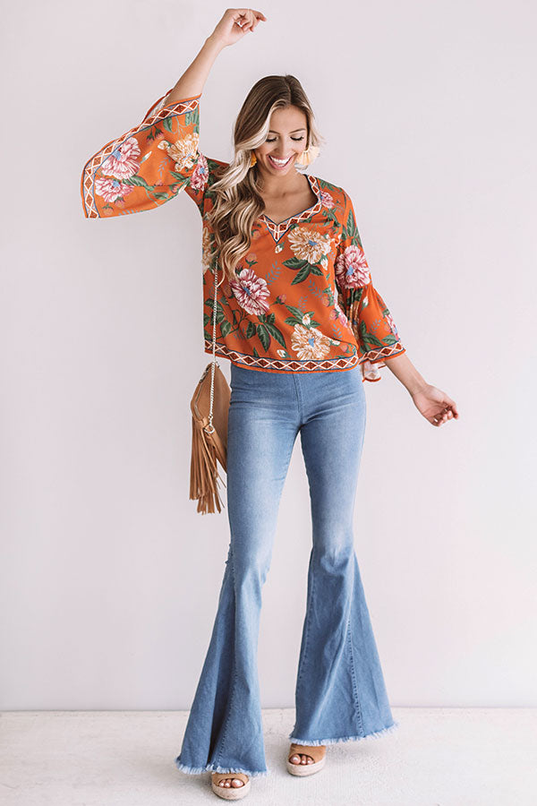 Tropical Oasis Shift Top Image - 1