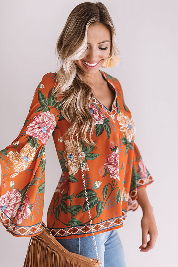 Tropical Oasis Shift Top Image - 3