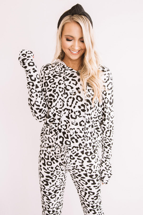 Girl On The Move Leopard Hoodie Image - 1