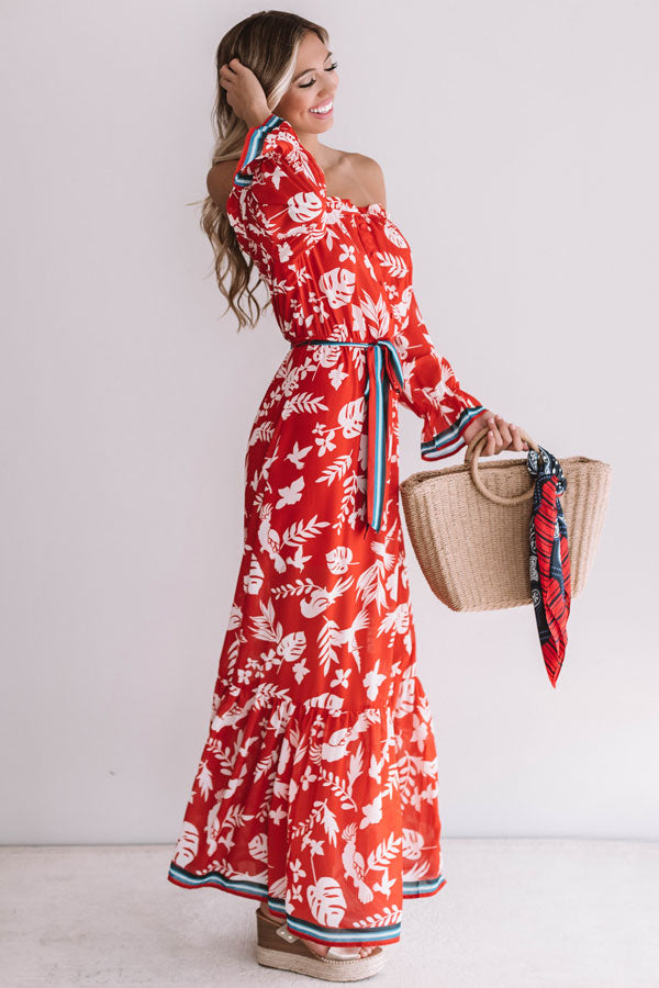 Carefree In Cabo Off Shoulder Maxi Image - 3
