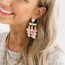 Wine And Dine Tassel Earrings In Blush Image - 1