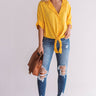 Like It Or Knot Shift Top in Marigold Image - 1