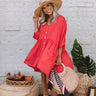 Sweet Summertime Babydoll Tunic In Scarlet Image - 1