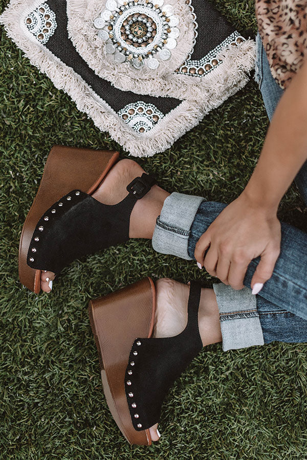 The Caleigh Wedge In Black