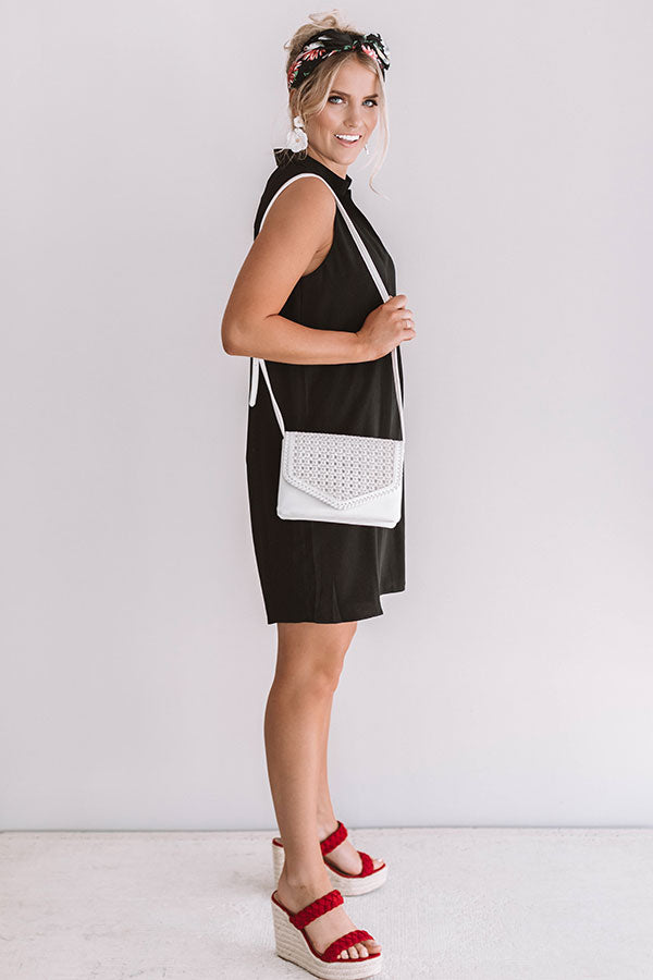 Romance In Rome Shift Dress In Black Image - 4