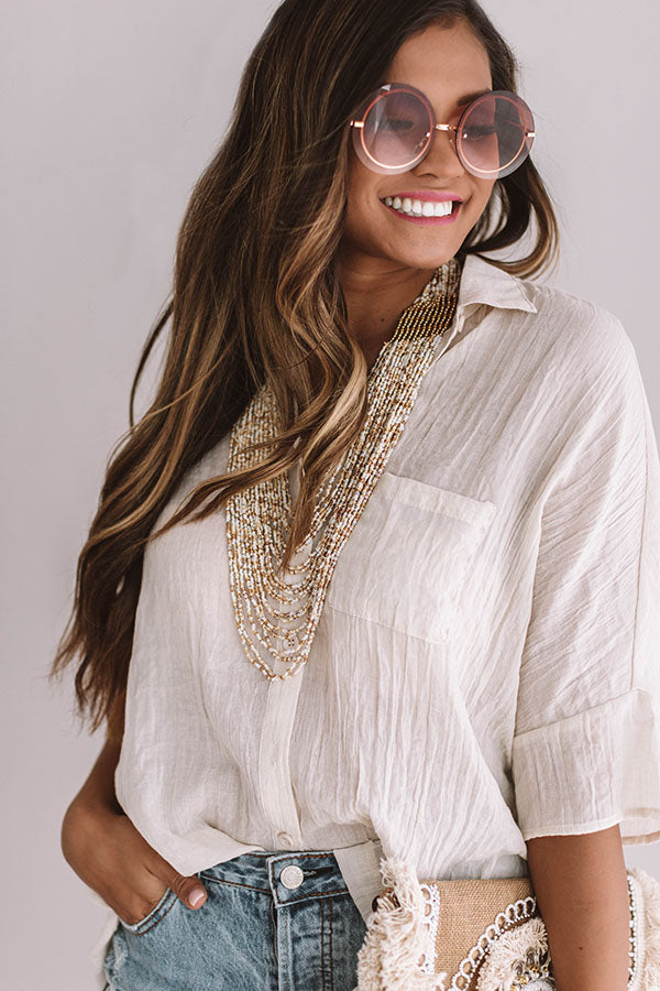 Backstage In Brooklyn Shift Top In Birch Image - 1