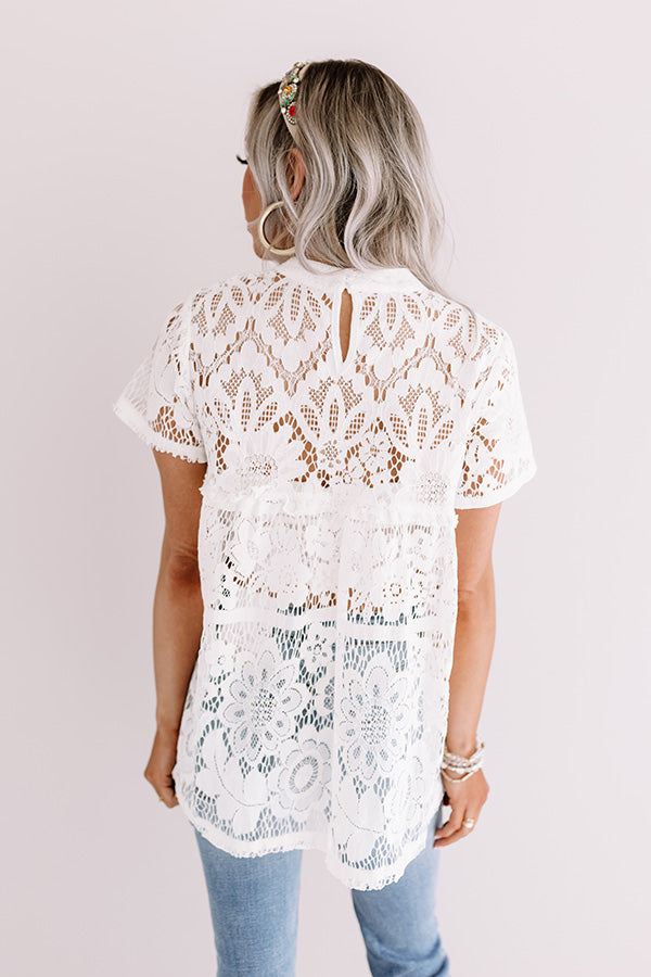 Wine And Dine Lace Top Image - 4