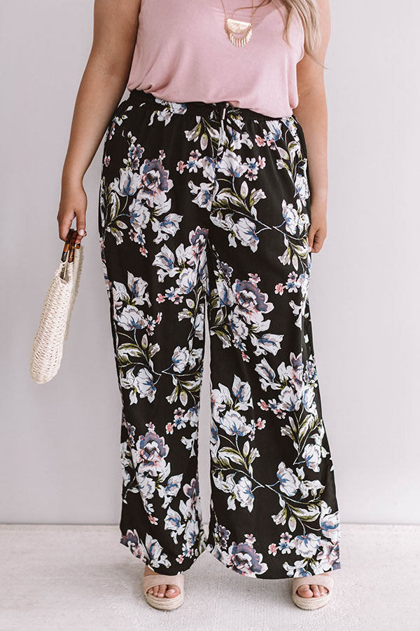 Passport To Paris Floral Pants Curves Image - 2