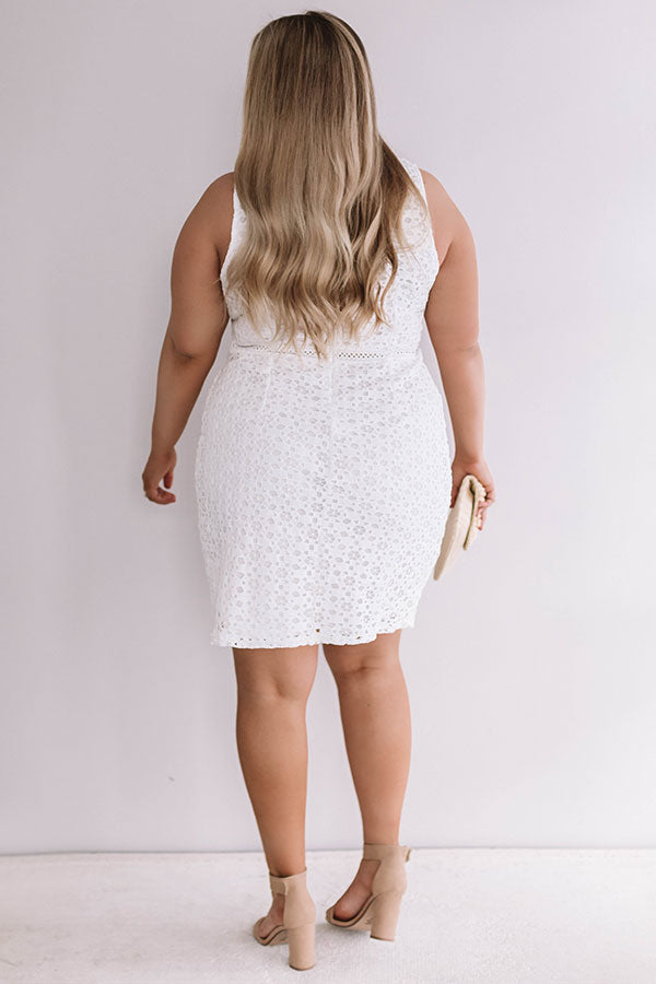 One of a Kind Crochet Dress in White Curves Image - 5