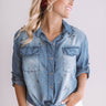 Like A Shooting Star Chambray Top Image - 1