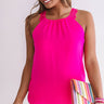 Chic On The Coast Shift Tank In Hot Pink Image - 1