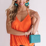 Heartbreaker Halter Top in Tangerine Image - 1