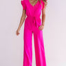 Late Nights Out Jumpsuit In Hot Pink Image - 1