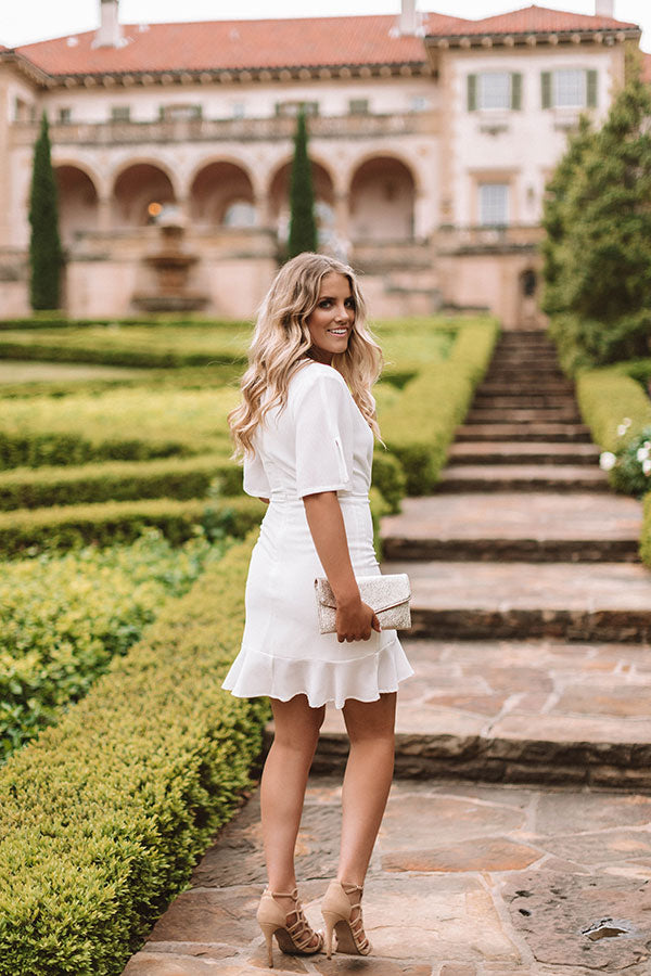 Effortless Luxury Dress In White Image - 5
