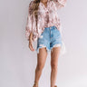 Livin' On The Edge Snake Print Top In Blush Image - 1