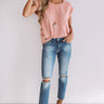 Haute Off The Press Shift Top In Peach Image - 1