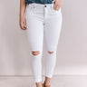 The Reyna Midrise Distressed Ankle Skinny Image - 1