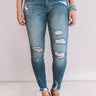 The Gavin Midrise Distressed Skinny Image - 1