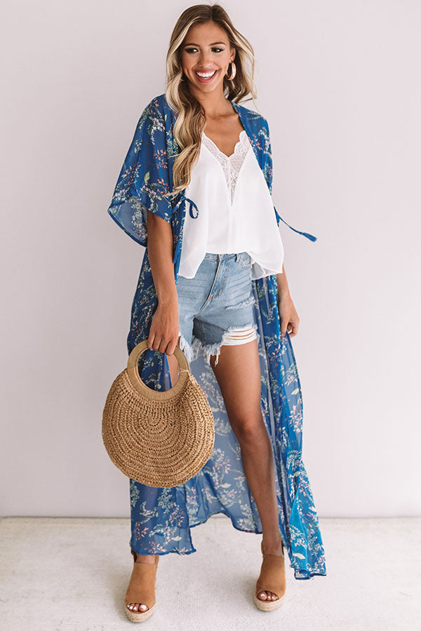 Malibu Views Floral Duster Image - 1