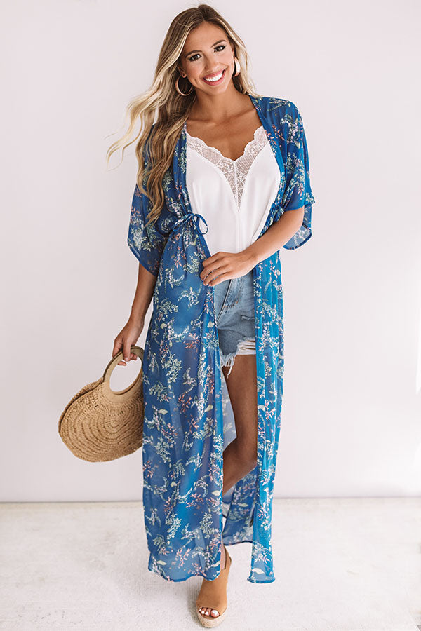 Malibu Views Floral Duster Image - 2