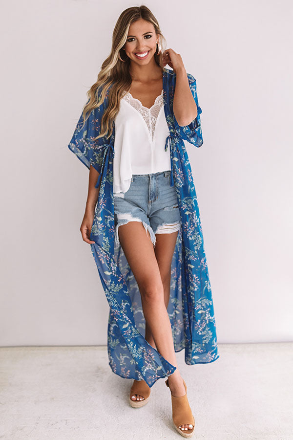 Malibu Views Floral Duster Image - 4