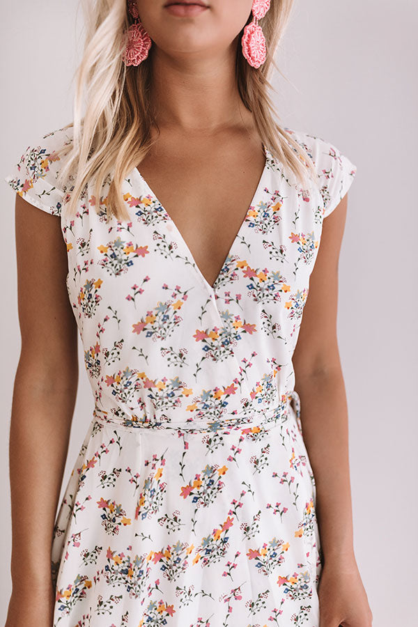 Pretty For The Party Floral Wrap Maxi Image - 3