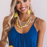 Santorini Sunsets Layered Necklace In Yellow Image - 1