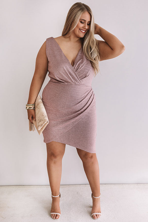 Dance Floor Delight Shimmer Dress Curves Image - 2