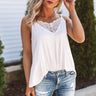 Loving Life Lace Shift Tank in Ivory Image - 1