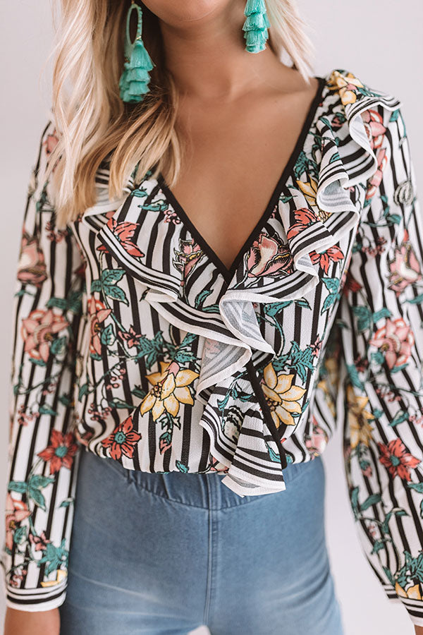 Roll With It Stripe Top Image - 4