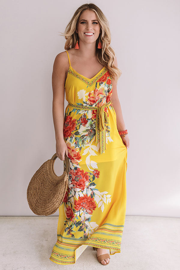 You're Golden Floral Maxi Image - 1