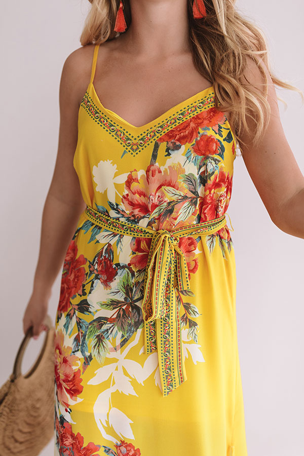 You're Golden Floral Maxi Image - 2