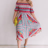 Venice Vacay Smocked Midi in Raspberry Image - 1