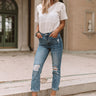 The Anna High Waist Distressed Mom Jean Image - 1