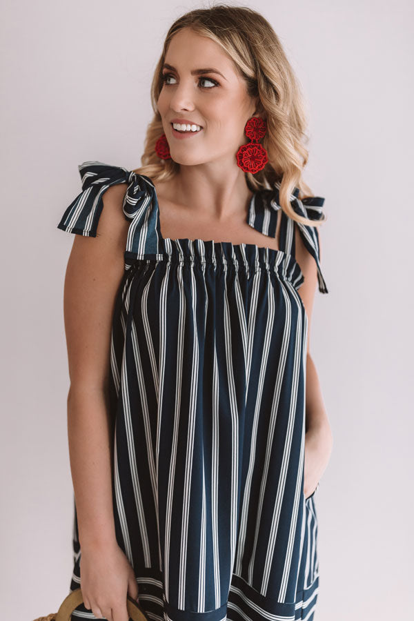 Cabo Vacay Stripe Shift Dress Image - 3