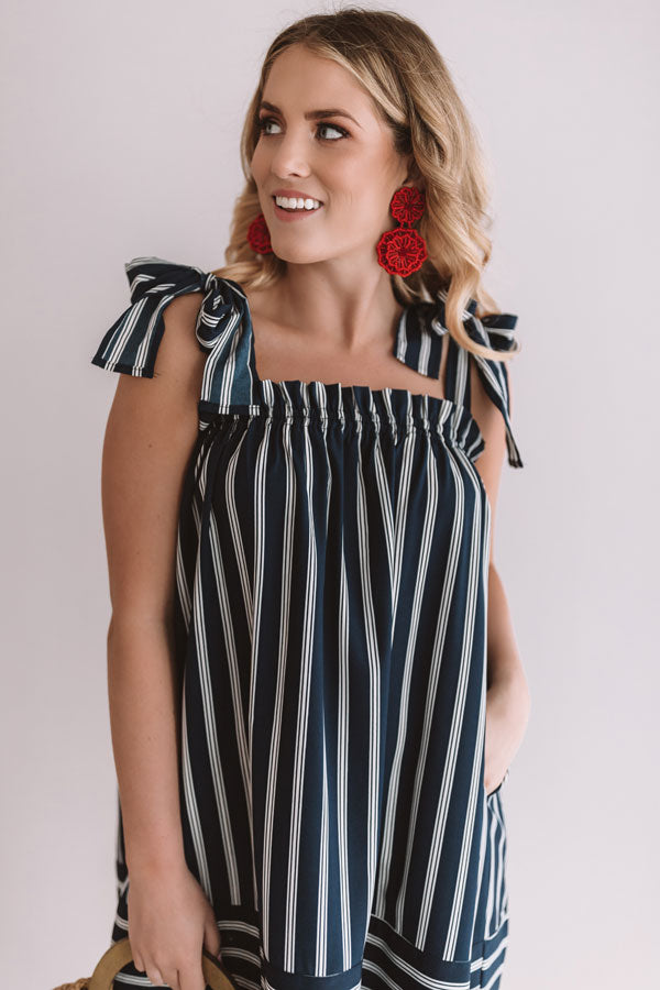 Cabo Vacay Stripe Shift Dress • Impressions Online Boutique