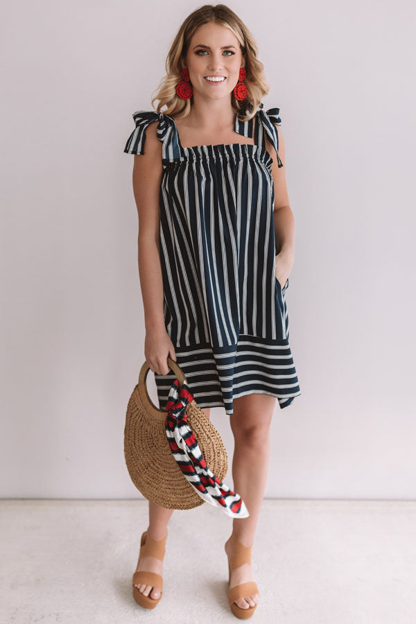 Cabo Vacay Stripe Shift Dress Image - 2