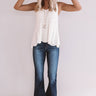 Hotel California Knit Tank in Cream Image - 1