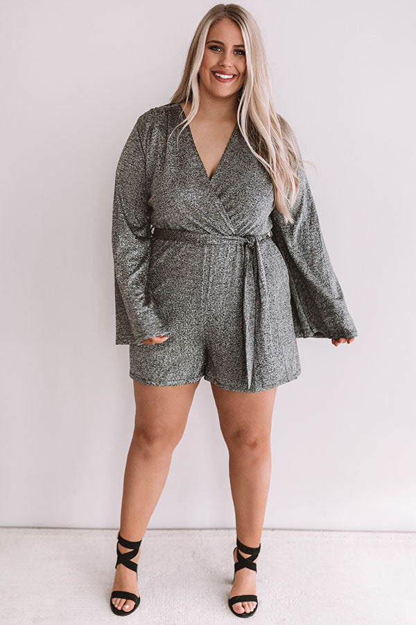 VIP Only Shimmer Romper Curves Image - 1