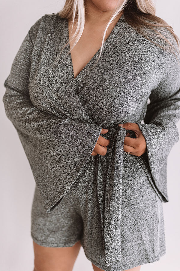 VIP Only Shimmer Romper Curves Image - 3