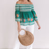 Two For The Show Smocked Top in Green Image - 1