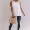 Summertime Lovin' Ruffle Tank In White Image - 1