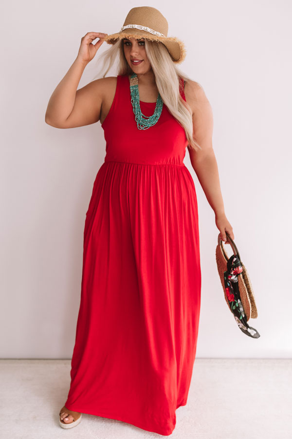 Summer Love Maxi In Red  Curves Image - 2