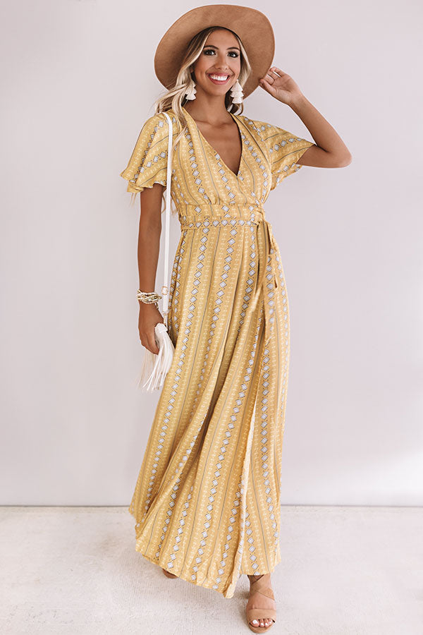 Palm Springs Getaway Wrap Maxi Image - 2