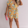 Floral Feelin' Romper In Primrose Yellow Curves Image - 1