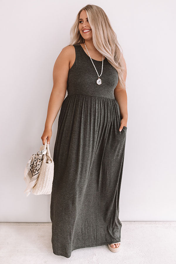 Summer Love Maxi In Charcoal  Curves Image - 1
