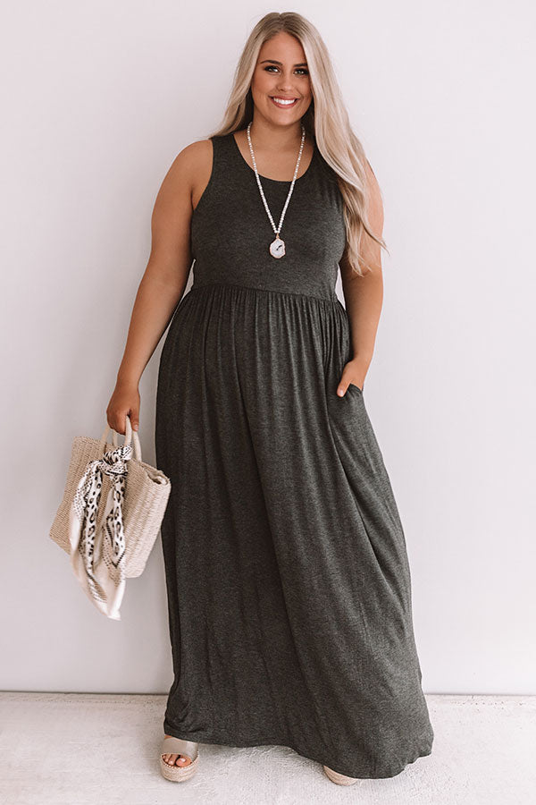 Summer Love Maxi In Charcoal  Curves Image - 3