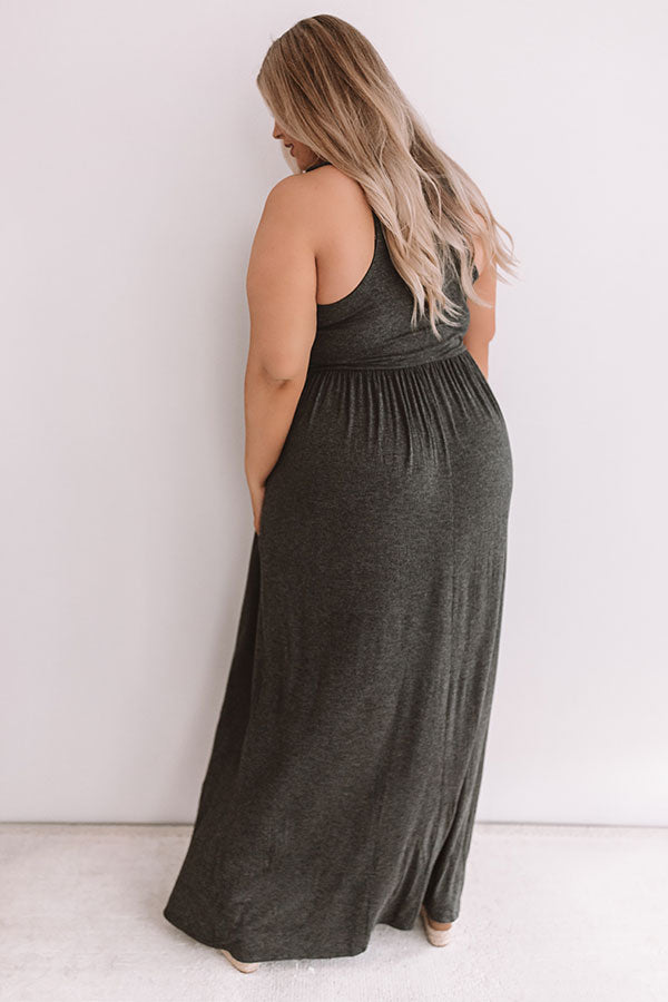 Summer Love Maxi In Charcoal  Curves Image - 4